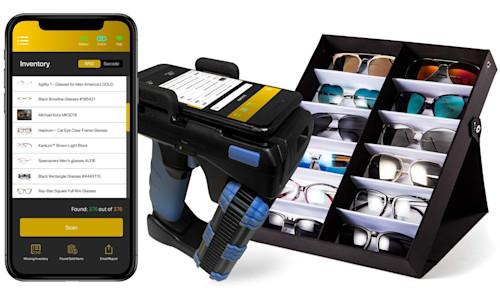 AIMS Eyewear Management System with Wave CS108 handheld and Pogi