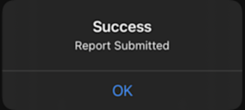 AIMS Inventory Submit Success Prompt