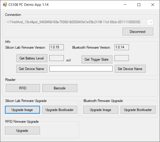 Upgrade Silicon Firmware